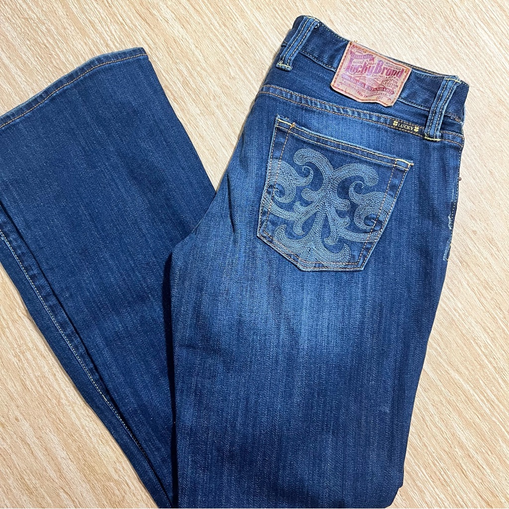Lucky Brand Lola Boot Jeans Size 829 Mid Rise Bootcut Stretch Denim